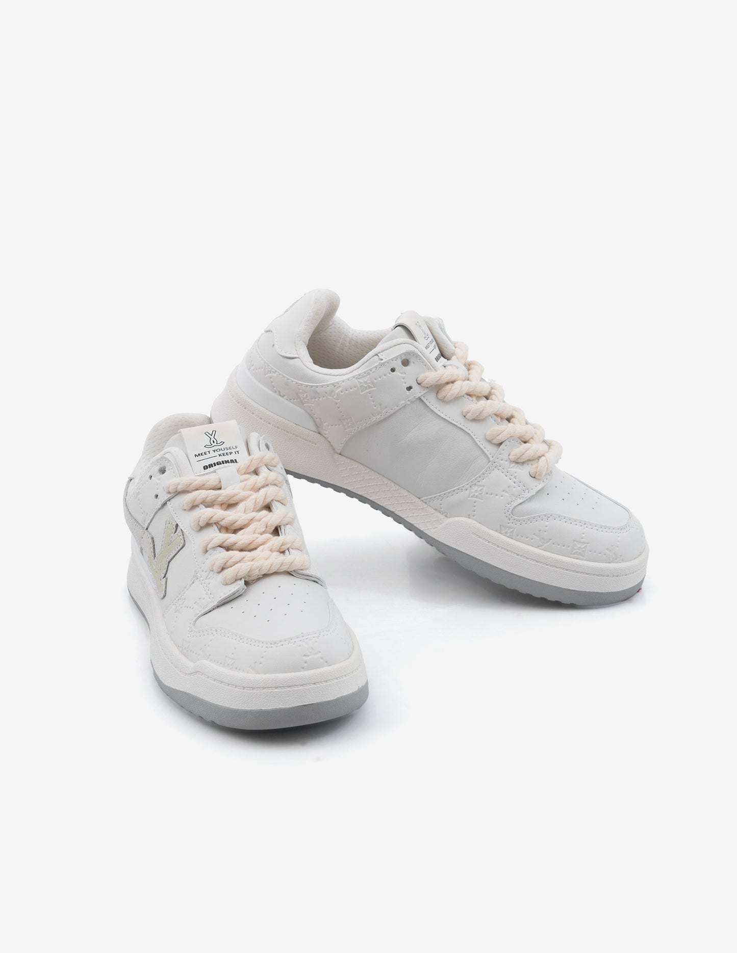 Velocity Crystal White Low-Top Sneakers