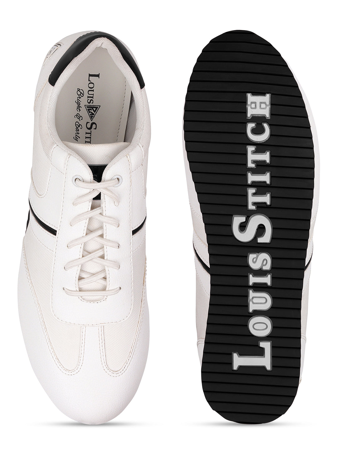 White and Black Sneakers For Men