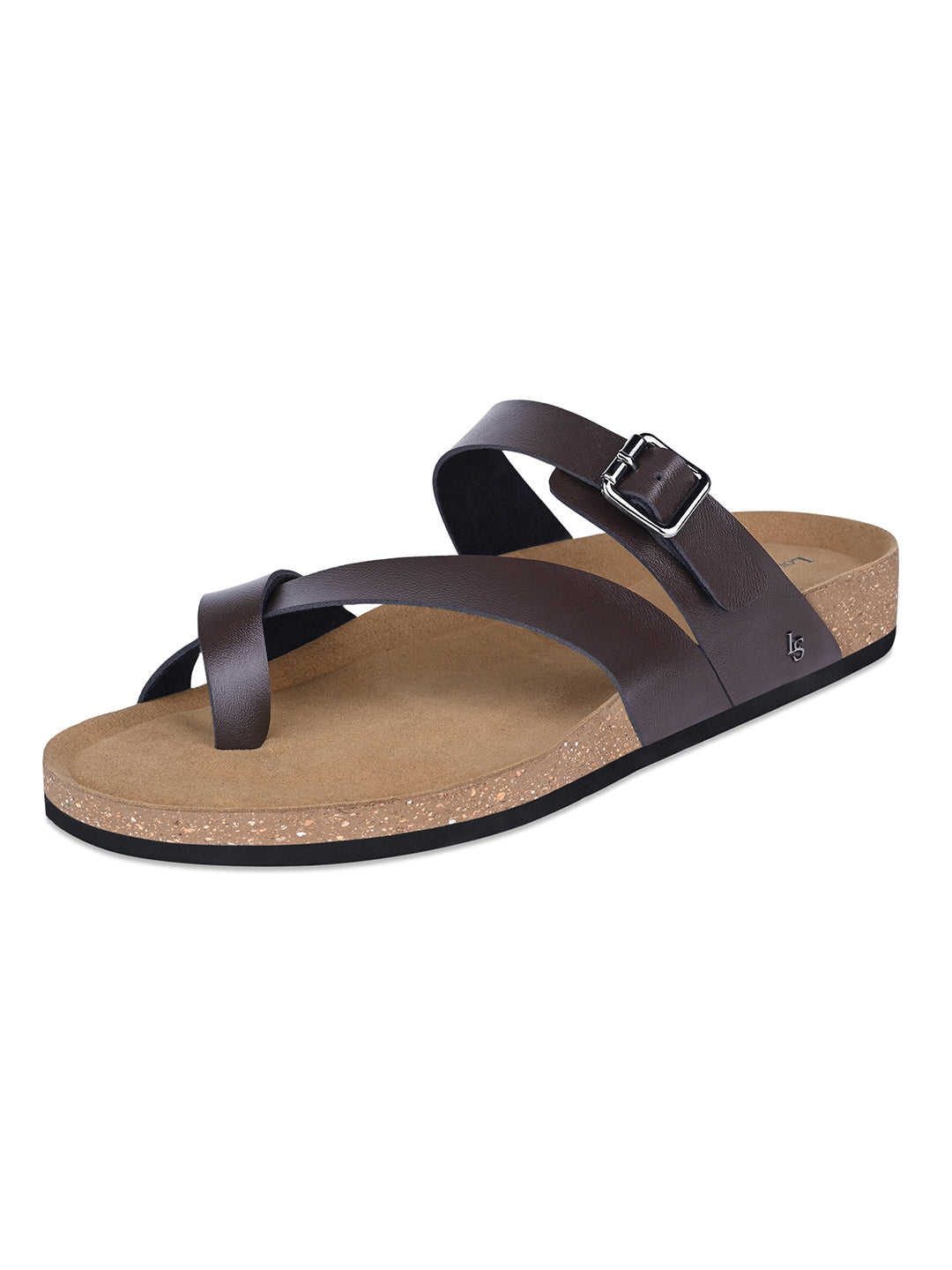 Brunette Brown Lightweight Open Toe ring Slip-on Cork Sandal