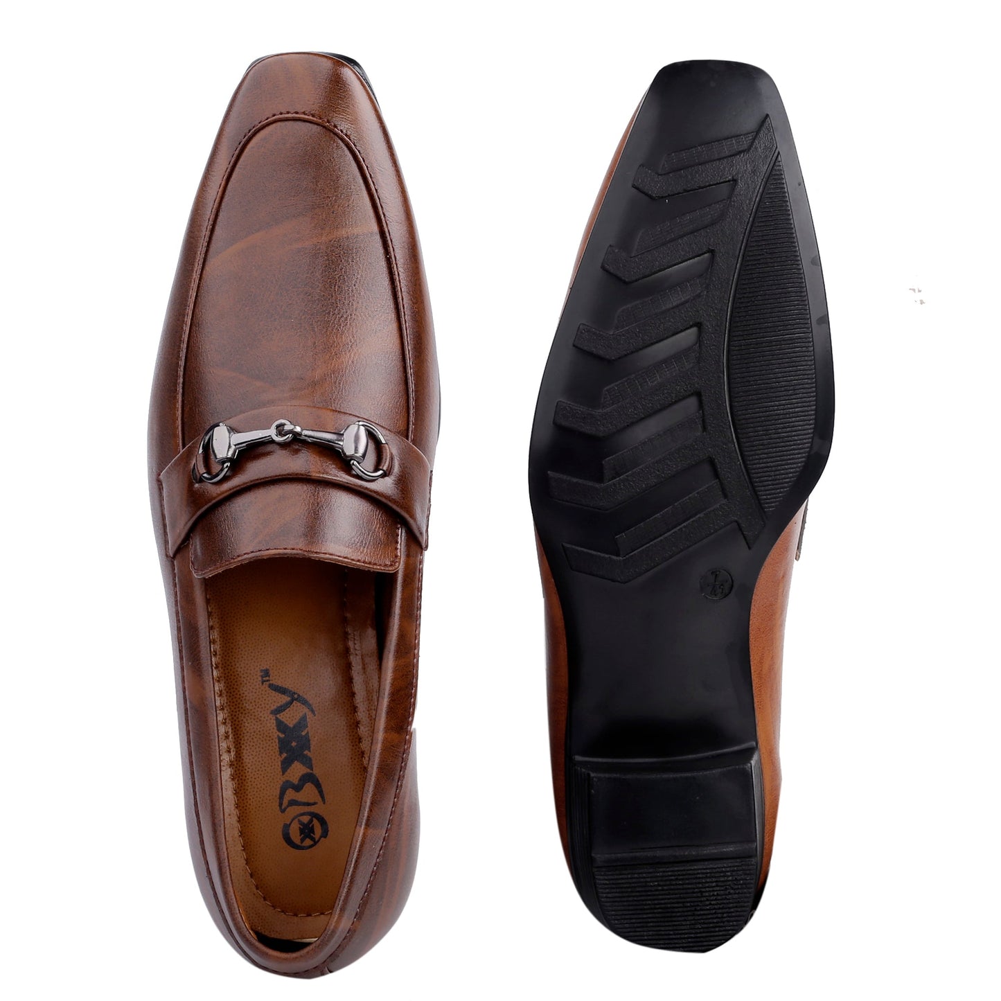 BXXY Men's Height Increasing Casual, Loafer And Moccasins, Buckle Shoes