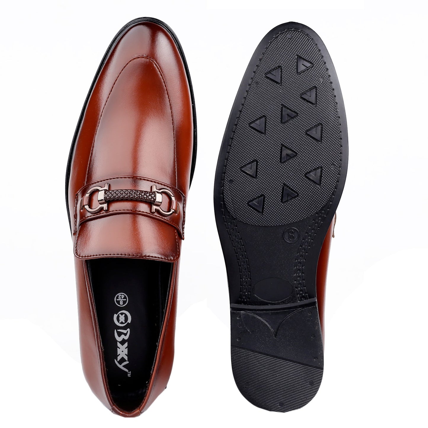 Bxxy's Faux Leather Partywear Slip-ons for Men