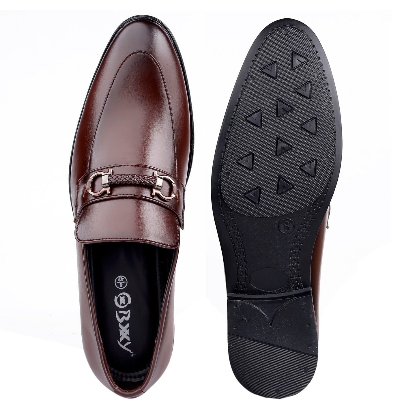 Bxxy's Faux Leather Partywear Slip-ons for Men