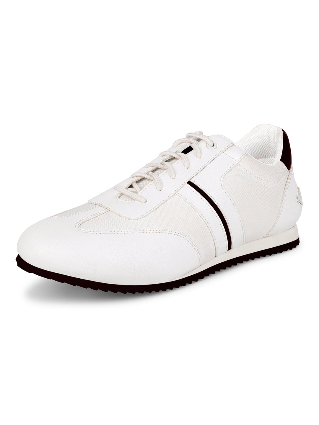 White and Brown Sneakers For Men