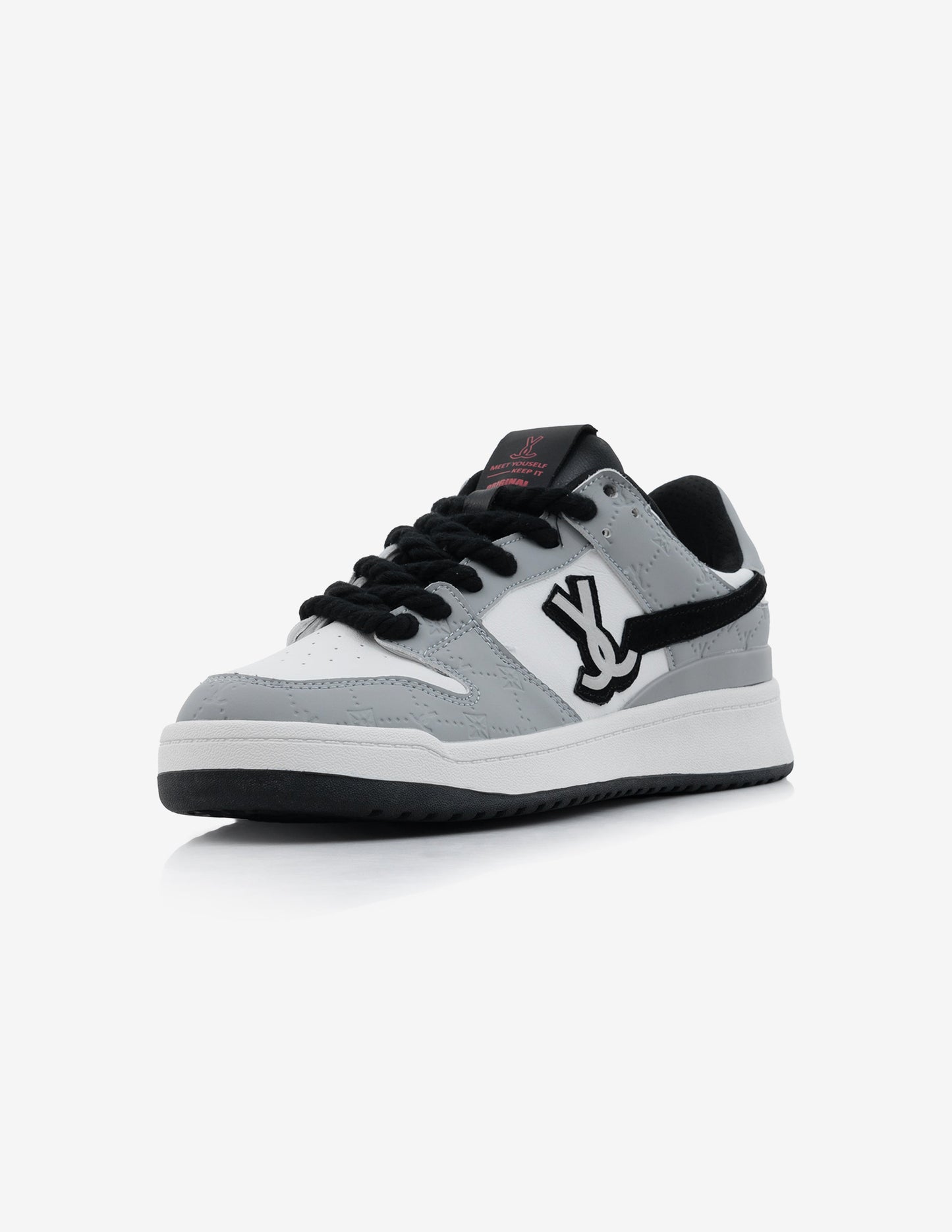 Velocity Shadow Grey Low-Top Sneakers