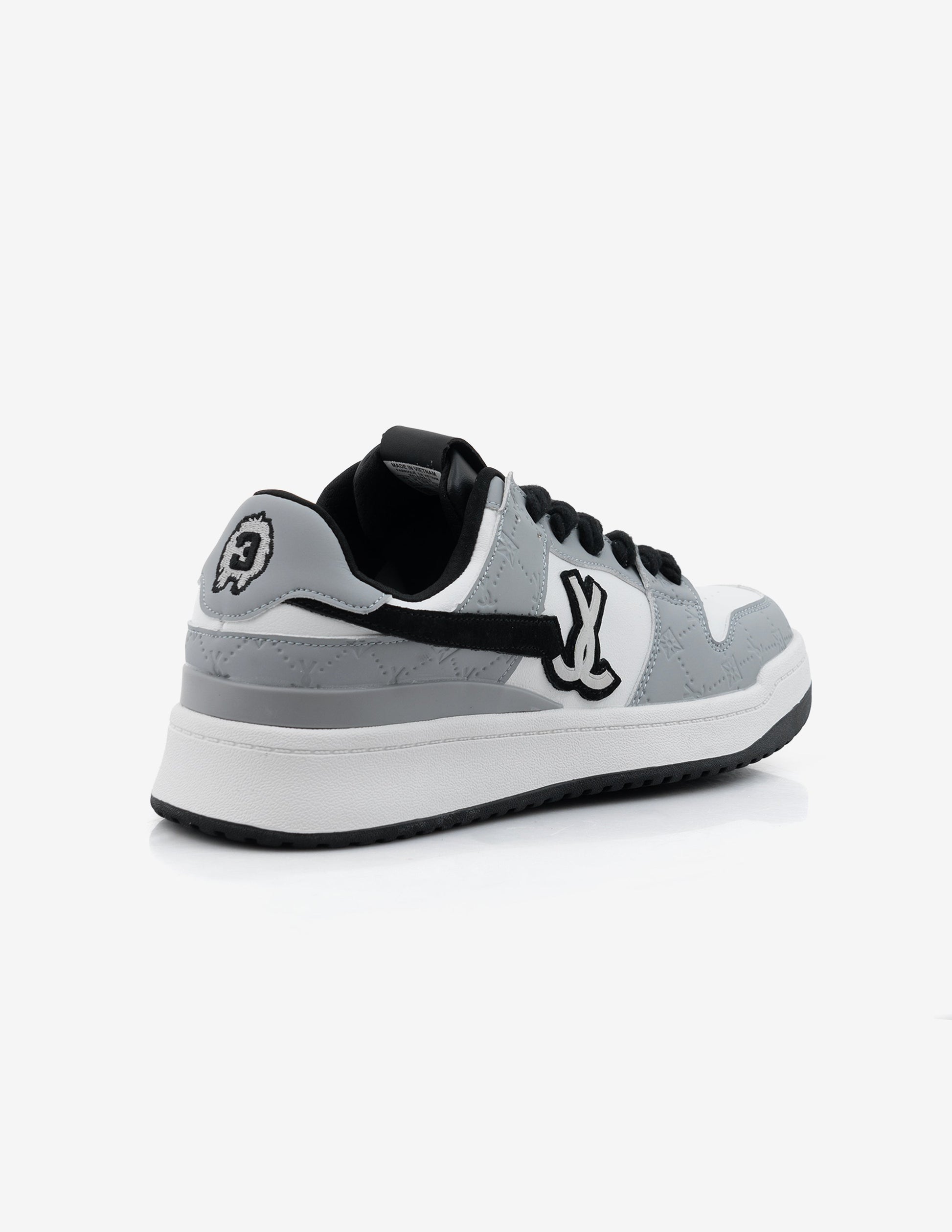 Velocity Shadow Grey Low-Top Sneakers
