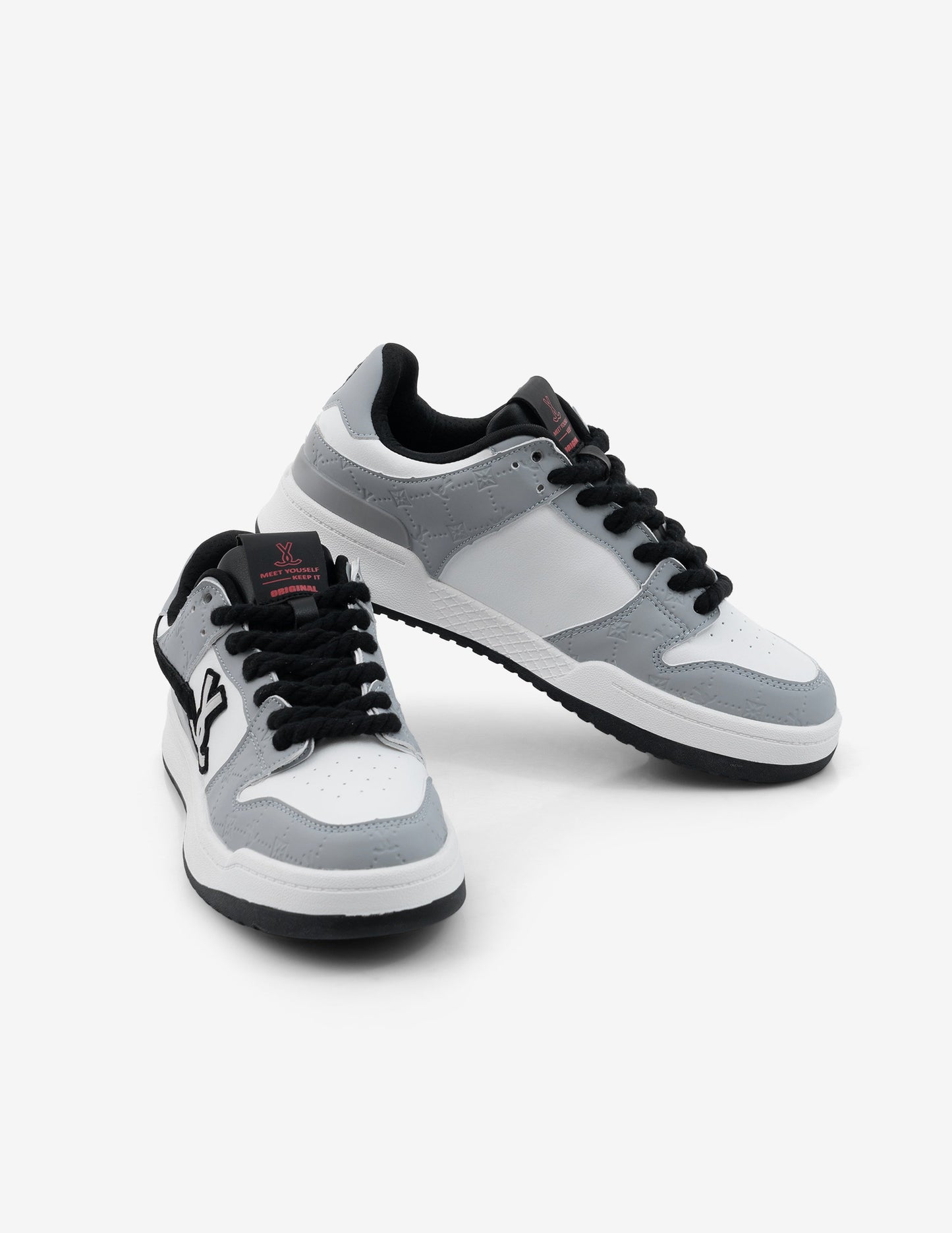 Velocity Shadow Grey Low-Top Sneakers