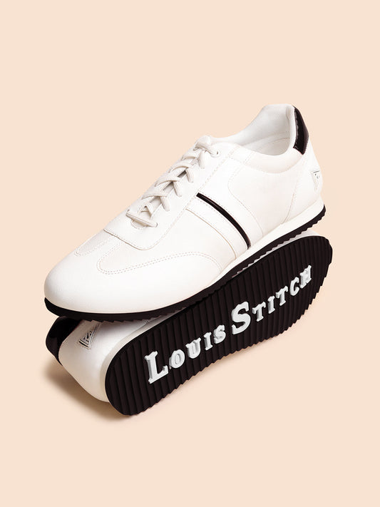 White and Brown Sneakers For Men