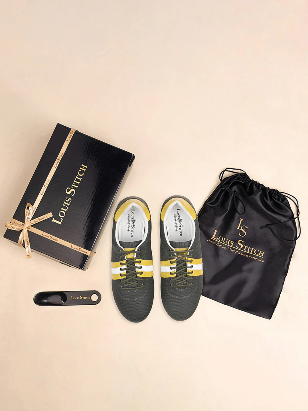 Mexican Green Fashion Color Blocked Lace-Up Sneaker