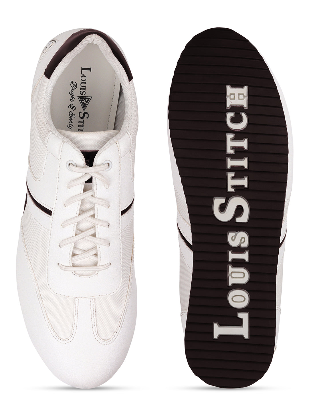 White and Brown Sneakers For Men