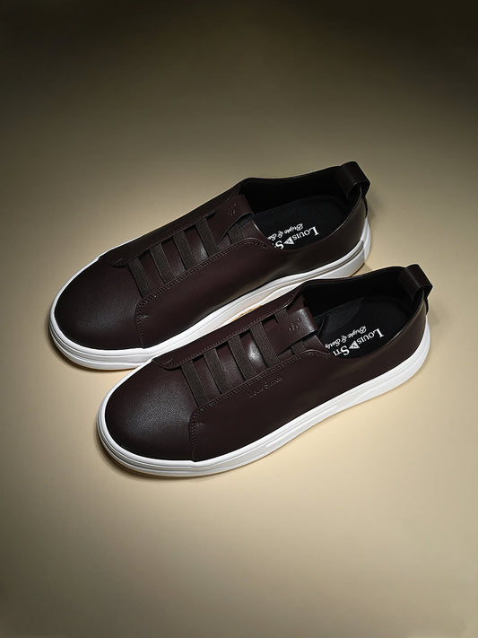 Brown Casual Slip-On Sneakers for Men
