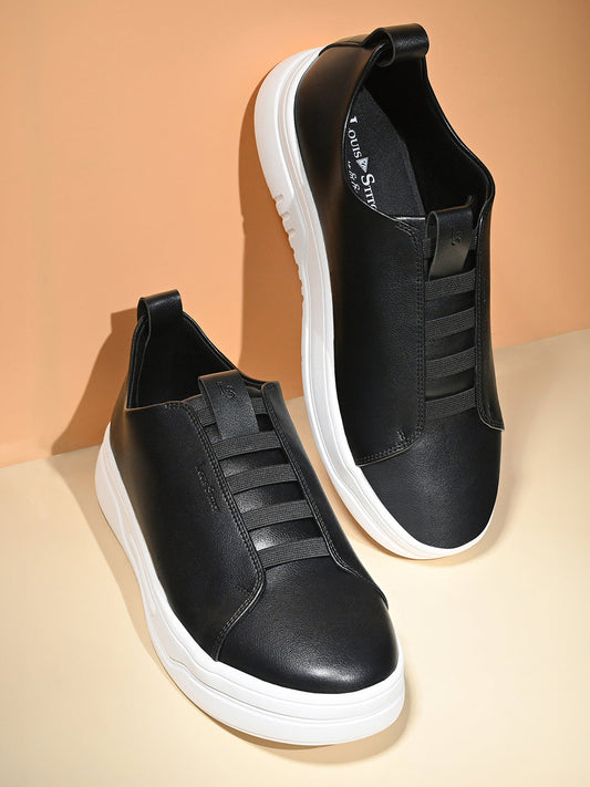 Black Casual Slip-On Sneakers for Men