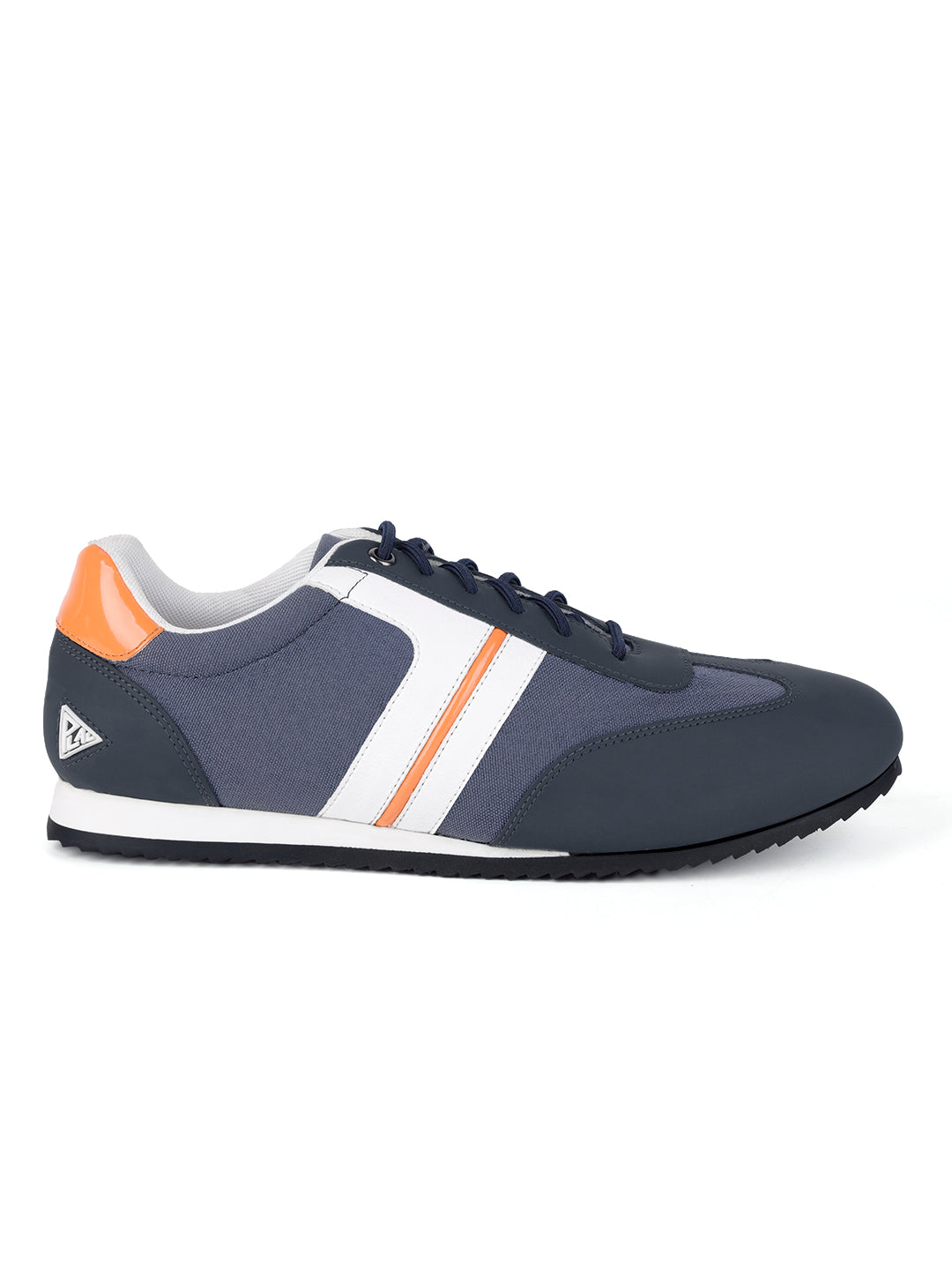 Brazillian Blue Fashion Color Blocked Lace-Up Sneaker
