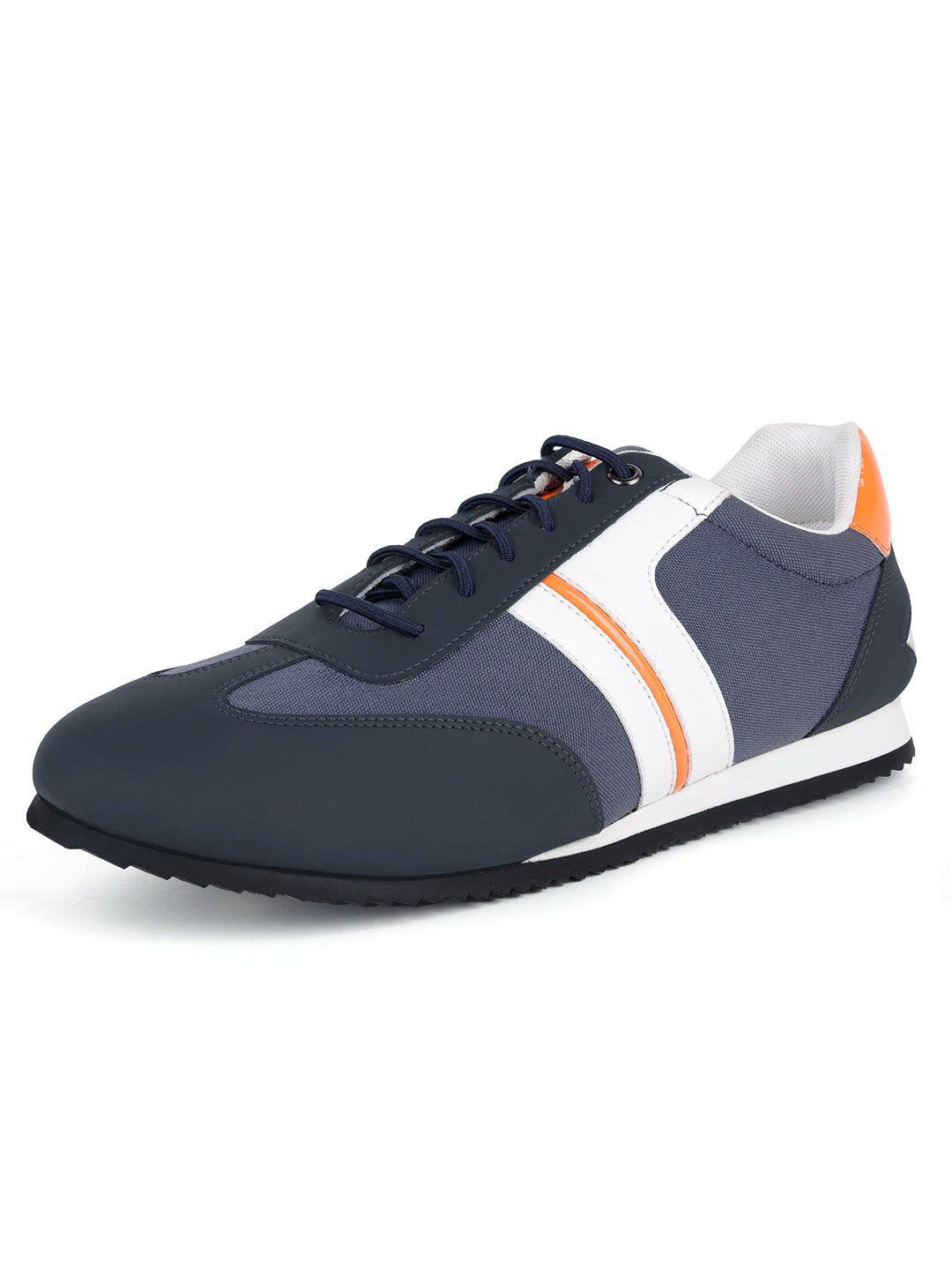 Brazillian Blue Fashion Color Blocked Lace-Up Sneaker