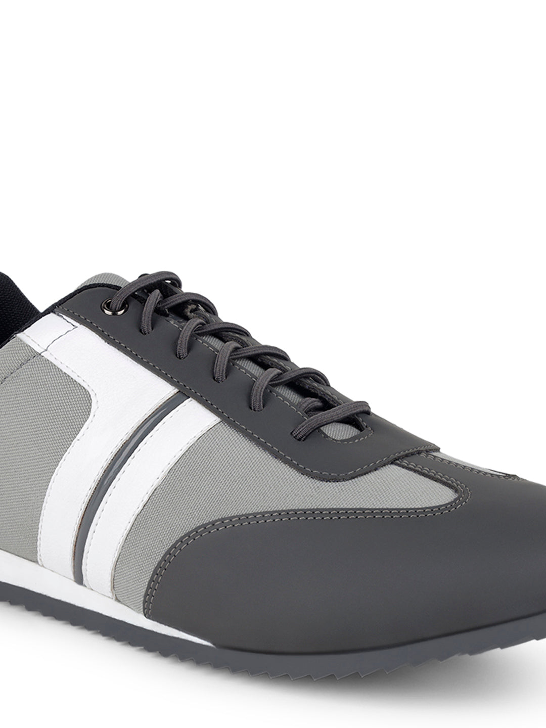 Dutch Grey Fashion Color Blocked Lace-Up Sneaker