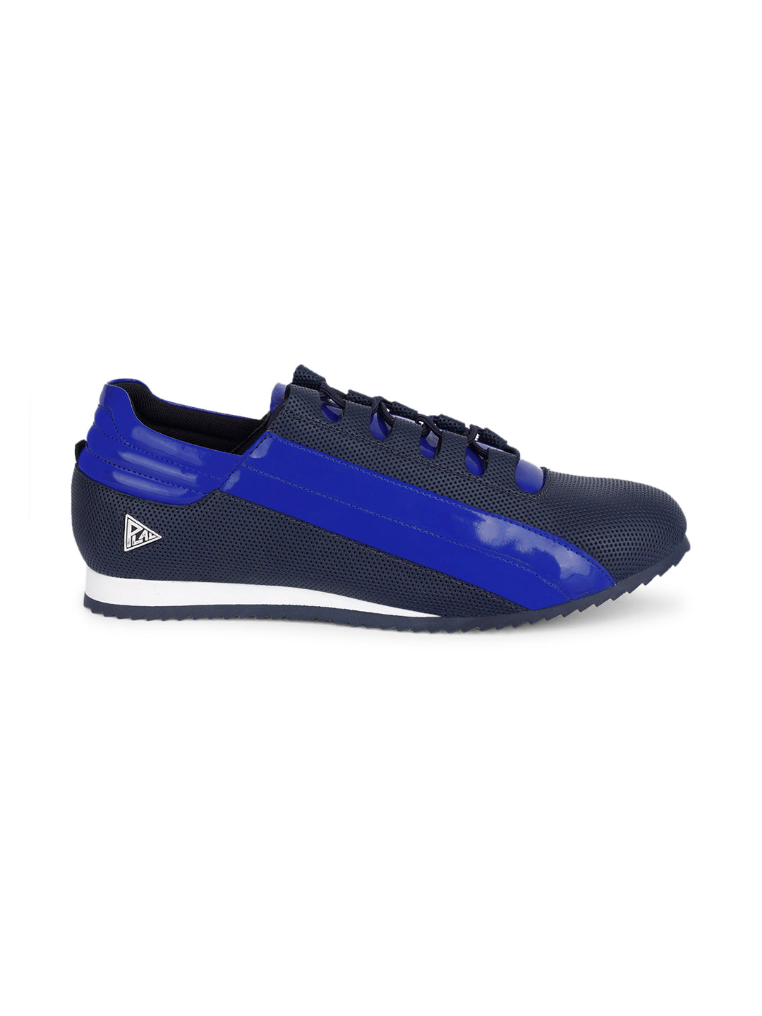 Brazillian Blue Fashion Color Blocked Lace-Up Sneaker