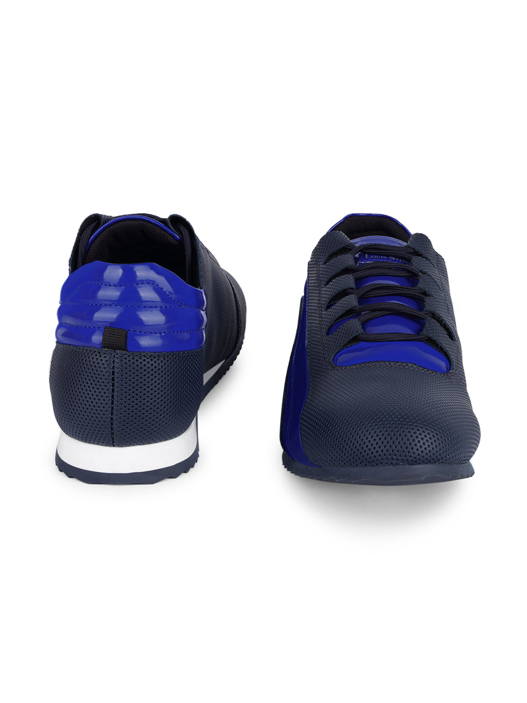 Brazillian Blue Fashion Color Blocked Lace-Up Sneaker