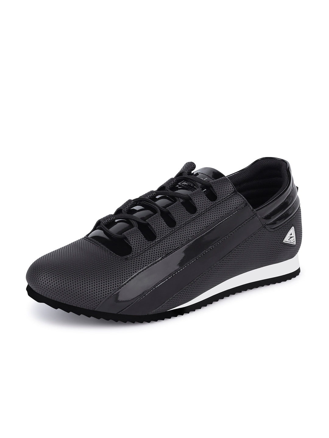 Egyptian Black Fashion Color Blocked Lace-Up Sneaker