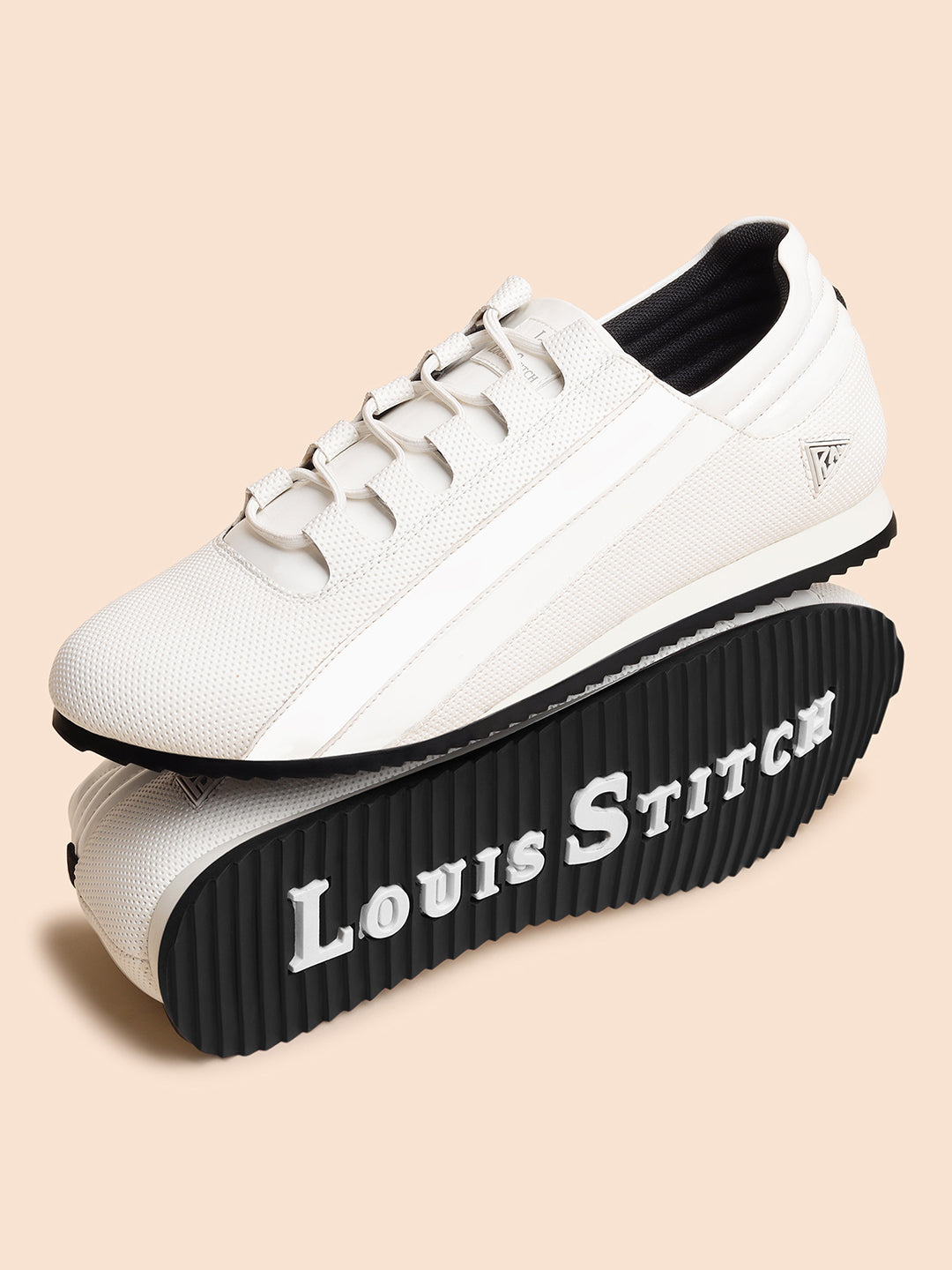 Canadian White Fashion Color Blocked Lace-Up Sneaker