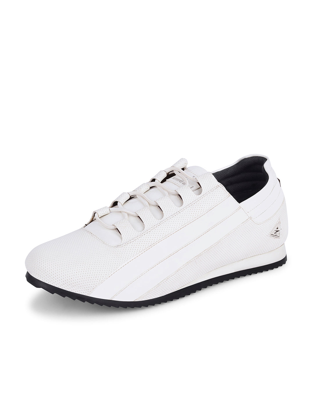 Canadian White Fashion Color Blocked Lace-Up Sneaker