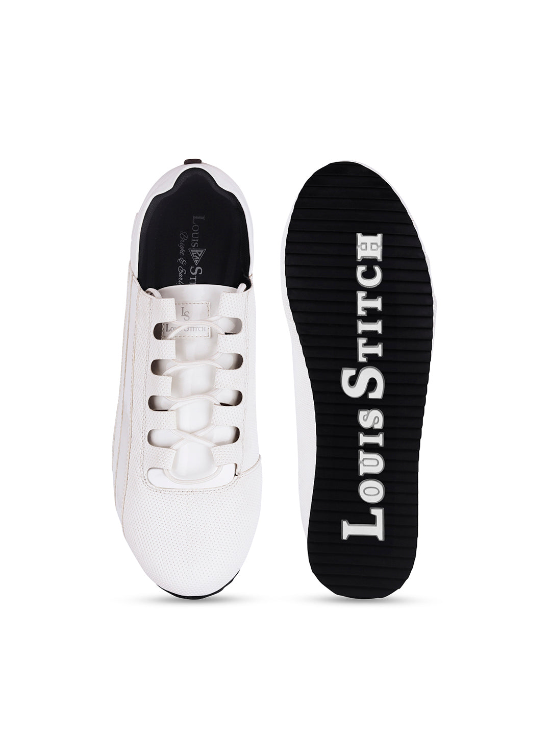 Canadian White Fashion Color Blocked Lace-Up Sneaker