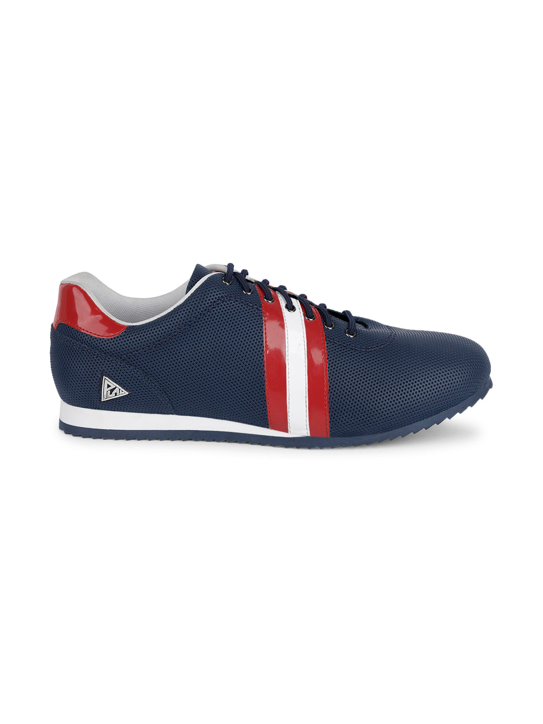 Brazillian Blue Fashion Color Blocked Lace-Up Sneaker