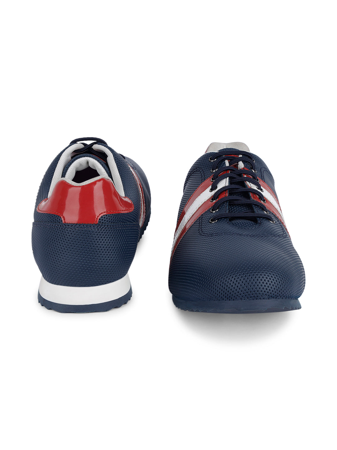 Brazillian Blue Fashion Color Blocked Lace-Up Sneaker