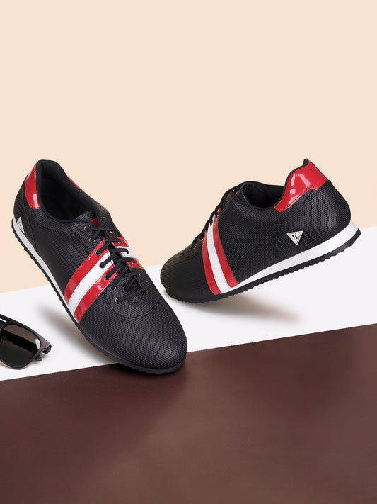 Egyptian Black Fashion Color Blocked Lace-Up Sneaker