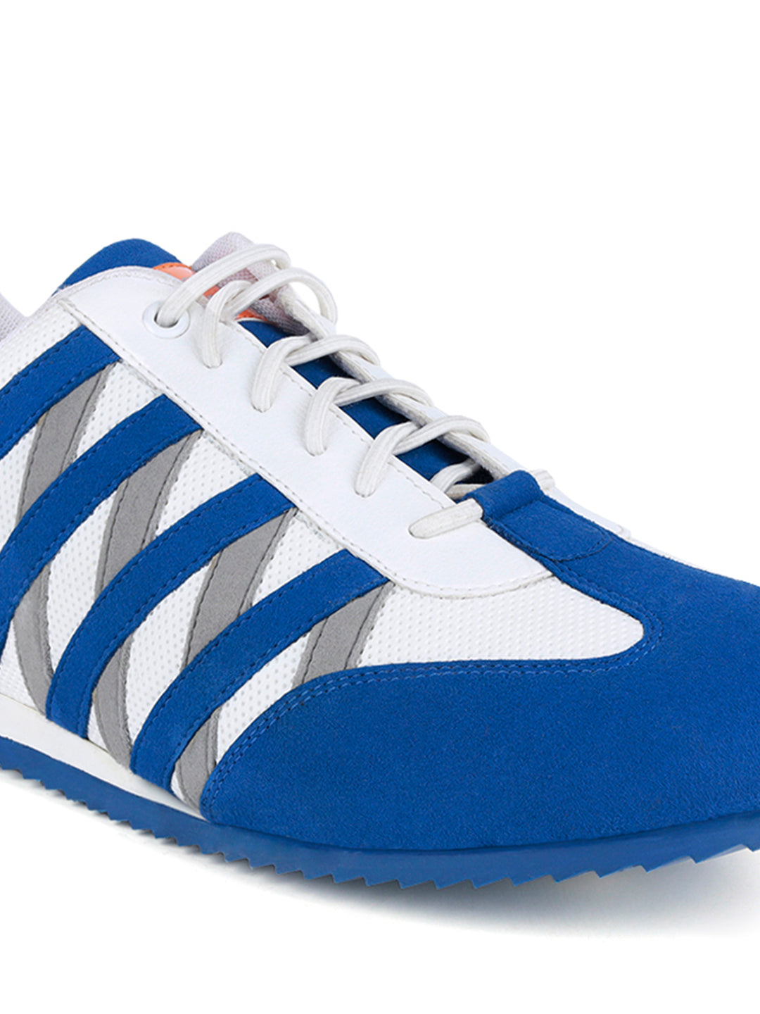 Brazillian Blue Fashion Color Blocked Lace-Up Sneaker