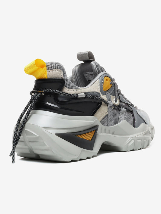 Rocket Boost Grey High Heel Funky Designer Low Top Sneakers
