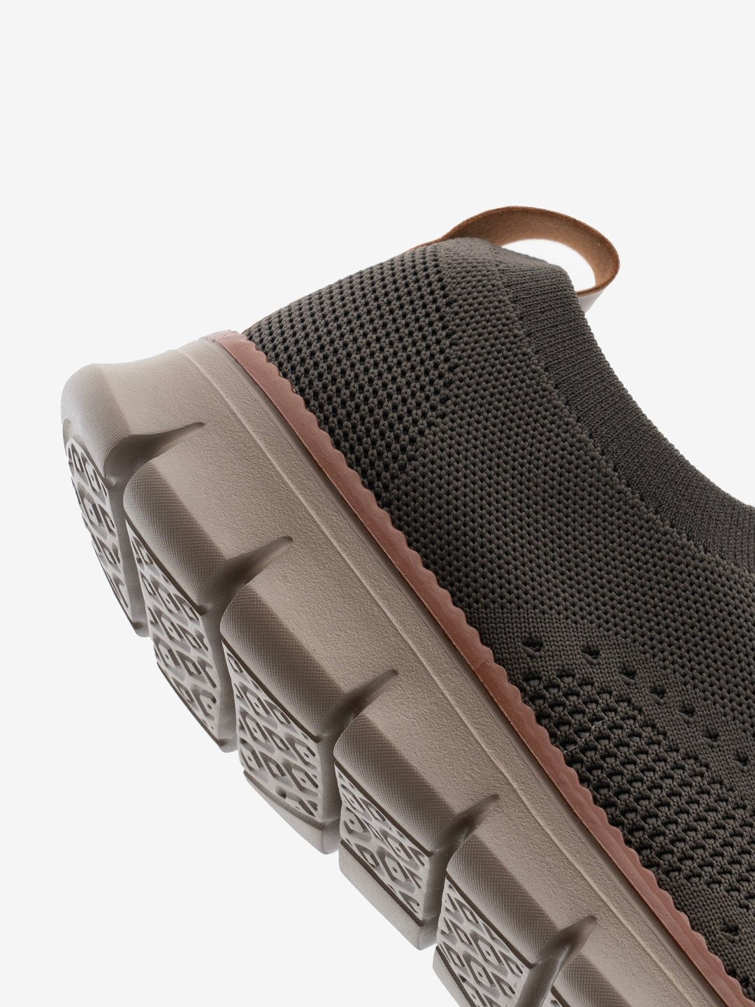 Knitstep Brown Classic Flat Sole Low Top Sneakers