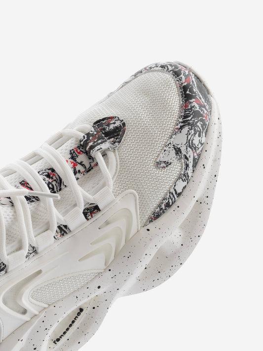Singalmaha SOP# Ice White Chunky Sole High Top Sneakers