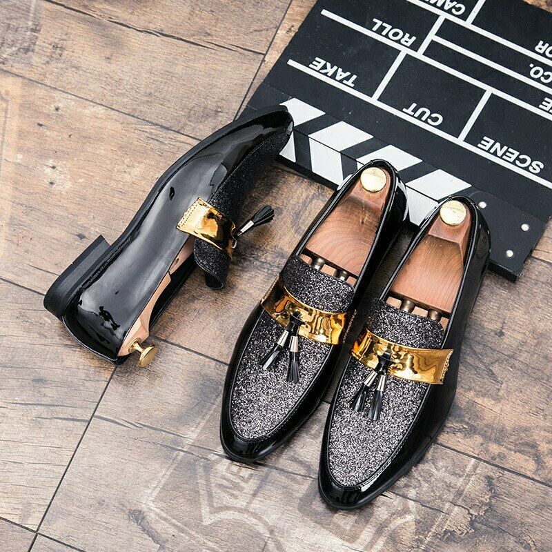 Bxxy's Faux Leather Partywear Slip-ons for Men